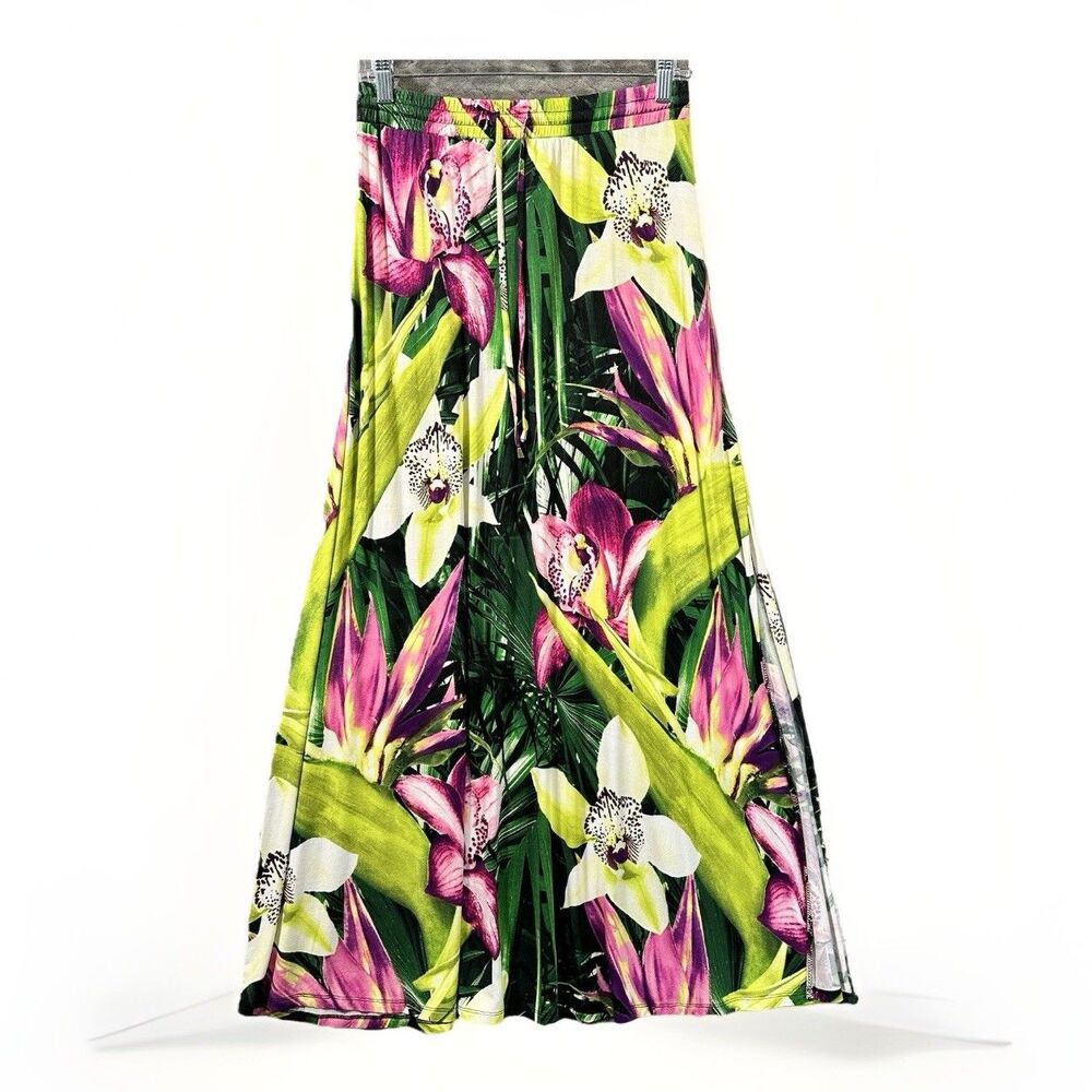 Colorful tropical Worthington Skirt Women's Maxi PS knit vacation beach